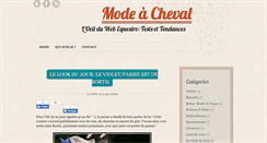 Desktop Screenshot of modacheval.fr