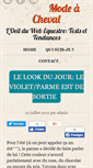 Mobile Screenshot of modacheval.fr