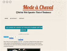 Tablet Screenshot of modacheval.fr
